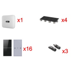 HUAWEI FUSIONSOLAR SUN200010KLKIT Kit Solar Interconexion / 10kW 220Vca / Inversor HUAWEI / Montaje Incluido
