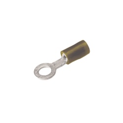 HUBBELL BURNDY HUB-TN1014 Zapata Terminal Aislada de Ojillo para Tornillo de 1/4" (6 mm) y Calibre 12-10 AWG.