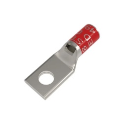 HUBBELL BURNDY HUB-YA8CL3-BOX Zapata Terminal de Compresion BURNDY Canon Corto para Tornillo de 3/8" y Calibre 8 AWG.