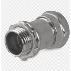 HUBBELL HUB-2903 Conector Recto Compresion de Acero Galvanizado para Pared Delgada de 3/4" .
