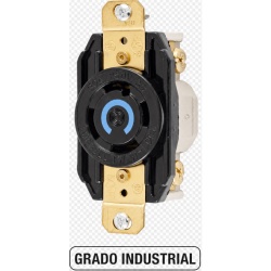 HUBBELL HUB-HBL-2720 Receptaculo con Bloqueo de Media Vuelta Industrial 30 A 250 V CA / 3 Polos 4 Hilos / Nema L15-30R.