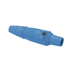 HUBBELL HUB-HBL-400-FBL Conector Hembra Unipolar de 400 A 600 V CA/CC / Grado Industrial / Tornillos de fijacion dobles/ Color Azul.