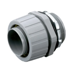 HUBBELL HUB-P200-NGY Conector Recto de Nylon de 2" para Tuberia Liquidtight Polytuff.