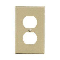 HUBBELL HUB-P8I Placa de Pared para Contacto Duplex Color Marfil.
