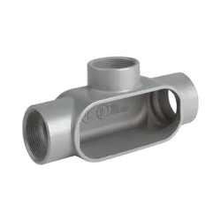 HUBBELL KILLARK HUB-T57SA Caja Condulet Tipo T de 1 1/2" / Aluminio libre de Cobre.