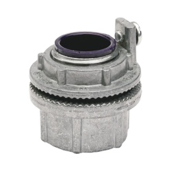 HUBBELL KILLARK HUB-WH2-AG Conector Meyers de Aluminio de 3/4" con tornillo de puesta a tierra, disponible para Áreas Peligrosas Clase 1 División 2 de acuerdo con NEC 501.10.
