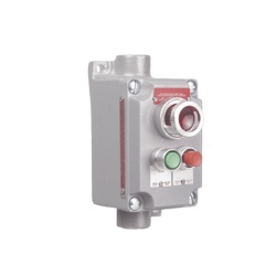 HUBBELL KILLARK HUB-XCS-1A15 Estacion de Control Terminal con 2 Botones Pulsadores Rojo-Verde y Luz Piloto Roja / Entrada 1/2