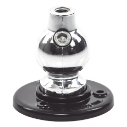 HUSTLER C-32 Montaje de bola cromado para Antenas 3/8 x 24