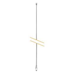 HUSTLER IC-56 Latigo para Antena CB de 259 cm de Acero Inoxidable