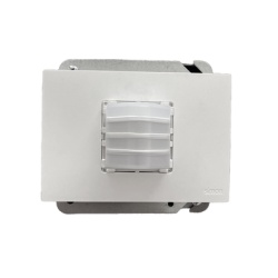 IBERNEX AS316S Marco blanco con placa metalica para caja americana