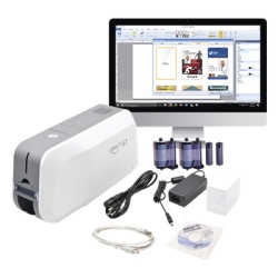IDP SMART51DK Kit de Impresora tarjetas PVC/ Puede Crecer a Laminador/ Doble Cara / Incluye: 2 x Ribbon a Color 100 tarjetas PVC Software 1 Kit de Limpieza