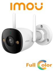 IMOU DHT0150048 IMOU Bullet 2E 3Mp (IPC-K3DN-3H0WF) - Camara IP Bullet WiFi de 3MP cuenta con microfono integrado 102 de vision H.265 lente de 2.8mm deteccion de humanos IR 30m IP67 y ranura Mic