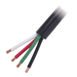 INDIANA VD65/100M Cable Electrico de Uso Rudo 4 Hilos Calibre 16 AWG Hasta 600 V. Rollo de 100 m.