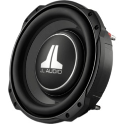 JL AUDIO 10-03216-00 Subwoofer para Coche de Línea Fina / 10" (25.4 cm) / Dual 8 Ω / 400 W RMS / Cono de Polipropileno Relleno de Minerales / Terminal con Botones / Profundidad de Montaje 83 mm (3.25 in) / Xmax 15.2 mm (0.6 in)