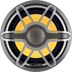 JL AUDIO 10-03289-00 Subwoofer Náutico 12" / Deflector Infinito / 600 W RMS / 4 Ω / Iluminación LED Transflective™ / Rejilla Deportiva de Titanio / Diámetro 356 mm (14 in) / Peso 11.5 kg (25.35 lb)