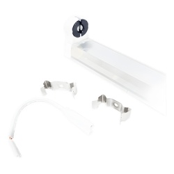 JWJ JBPA Portalamparas de 120 cm para Tubo T8