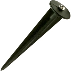 JWJ JLLE07ACC Estaca para Luminario LED / Hierro Recubierto / 15 cm / Resistente a la Corrosión / Encaje Directo / Compatible JLLE y JLW