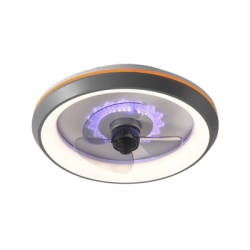 JWJ JLV-012 Ventilador de Techo con Luminario LED de 110 V CA 50/60 Hz / 88 W /4500 Lm / 6500 - 4 000 - 2 700 K /6 Tonos de Luz / 500 mm / 6 Velocidades / Dimeable.