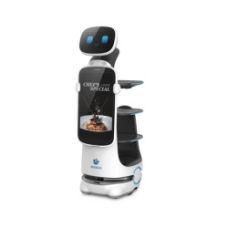 KEENON T10LS Robot de Servicio Dinerbot T10 / Entregas y Publicidad Multimodal / Autonomia 8 Horas / Carga 40 kg (88 lbs) / Pantalla Tactil 11.6" / Evasion Obstaculos 300Â° / Velocidad 1 m/s (3.28 ft/
