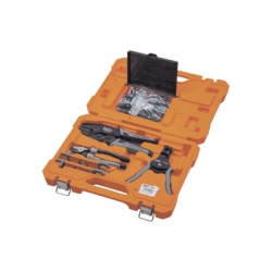 KLEIN TOOLS 92919S Juego de Herramientas de Conexion Fotovoltaica (Solar) 6 Piezas: Estuche 2 Llaves Aisladas MC4 Cortador 1/0 AWG Al Pelacables 6-12 AWG Solido y 8-14 AWG Trenzado Ponchadora MC4T 10-
