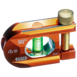 KLEIN TOOLS 935-AB1V Nivel Torpedo de Aluminio Billet / Bloqueo Magnético / Cuerpo Naranja de Alta Visibilidad / Ampolla LED Superbrillante.