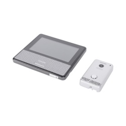 KOCOM KCVS701IP2WB KIT DE VIDEOPORTERO IP COLOR NEGRO / Apertura con app / Super elegante / Monitor WIFI / Alimentacion 110vca