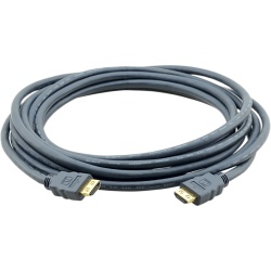 KRAMER C-HM/HM-50 Cable HDMI Premium| Longitud 15.2 m | Alta Velocidad 18 Gbps | 1080p@60Hz (4:2:0) | Conectores Dorados 24K | K-Lock Resistentes | Triple Blindaje | Certificado Premium