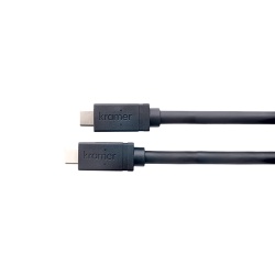 KRAMER CLS-AOCU32/FF-50 Cable Activo Hibrido AOC USB-C (M) a USB-C (M) | USB 3.2 Gen-2 SuperSpeed+ | 10 Gbps | 4K@60 Video | Carga 60W | K-Lock | 15.2 mts - Img 2