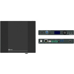 KRAMER KDS-17EN-SW2 Switcher Encoder AVoIP 2x1 4K60 4:4:4 | Con Dante | Streaming por Ethernet Cobre y Óptico | Unicast y Multicast | Soporte USB, IR, RS-232 y CEC