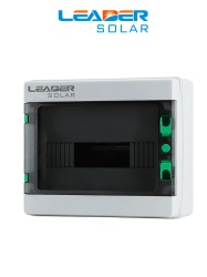 LEADER HA-12P - Caja de Distribución de 12 espacios IP65 / Uso Exterior protección UV / Ideal para Sistemas Eléctricos y Fotovoltaicos / Instalación flexible / Montaje riel din