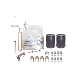LINKEDPRO BY EPCOM KLP-TZ-PRO Kit Pararrayos Torre 30 m / Punta Dipolo Corona Aluminio / Electrodo Cobre 30A / Filtro Equipotencial / Accesorios Instalacion Incluidos