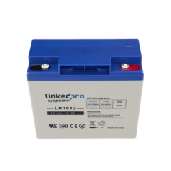 LINKEDPRO BY EPCOM LK1812 Bateria de respaldo 12 V | 18 Ah | AGM | Especial para Seguridad Electronica | UPS | Sistemas de Emergencia | Vida util 5 anos | Terminales T1