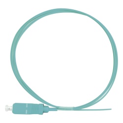 LINKEDPRO BY EPCOM LP-FOM3-SC-01 Pigtail de Fibra Optica Simplex SC PVC OM3 50/125 Aqua 1 Metro (3.28 Pies)