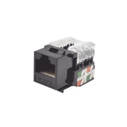 LINKEDPRO BY EPCOM LP-KJ-601-BK Modulo Jack Keystone Cat6 con Terminacion 110 (Punchdown) para Faceplate - Color Negro