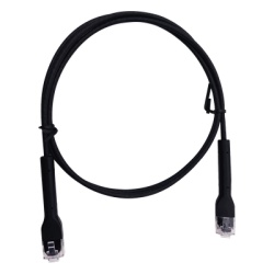 LINKEDPRO BY EPCOM LP-PSLIM-5BK Mini Patch Cord Cat6 Ultra Slim 5 Metros (16.40 Pies) Negro Ahorra Espacio sin Organizadores con Bota Flexible
