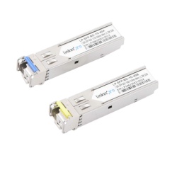 LINKEDPRO BY EPCOM LP-SFP-BD-1G-40 Transceptores Opticos Bidireccionales SFP (Mini-Gbic) / Monomodo 1310 & 1550 nm / 1.25 Gbps / 1000BASE-BX / Conector LC/UPC Simplex / DDM / Hasta 40 km / 2 Piezas