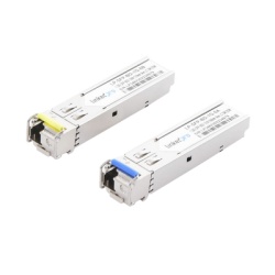 LINKEDPRO BY EPCOM LP-SFP-BD-1G-5 Transceptores Opticos Bidireccionales SFP (Mini-Gbic) / Monomodo 1310 & 1550 nm / 1.25 Gbps / 1000BASE-BX / Conector LC/UPC Simplex / DDM / Hasta 5 km / 2 Piezas