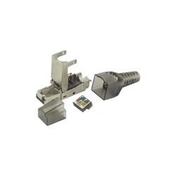 LINKEDPRO BY EPCOM LPKJ6A17S Plug RJ45 Blindado Categoria 6A - Sin Herramienta para Terminacion en Campo