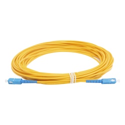 LINKEDPRO BY EPCOM LPSM3SCUSCUS15 Jumper de Fibra Optica Monomodo SC/UPC - SC/UPC Simplex Color Amarillo 15 Metros (49.21 Pies)