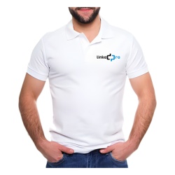 LINKEDPRO BY EPCOM PLALPWM Playera Tipo Polo Color Blanco LinkedPRO