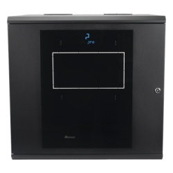 LINKEDPRO BY EPCOM SR-1912-GAP-V5 Gabinete Abatible de Pared (Con Marco Trasero) con Rack 19" de 12 Unidades. Ventana de Cristal Templado.