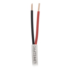 LINKEDPRO LP622W/1000 Bobina de Cable 305 Metros (1000 Pies): 6 x 22 AWG Color Blanco CMR Para Sistemas de Seguridad y Alarmas