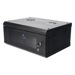 LINKEDPRO SR1904LH3G Gabinete de Pared con Puerta de Cristal Templado 455 mm de Profundidad 4U Rack de 19 in Acero Reforzado