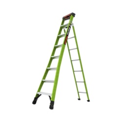 Little Giant Ladder Systems KING-KOMBO2-8IAAC Escalera de Tijera 3 en 1 de 2.44 Metros Fibra de Vidrio (SKU13908-001). Hecha en E.U.A. (Version 2.0)