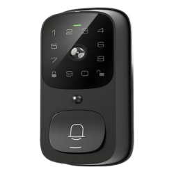 LNDU VL100 Cerradura Inteligente con funcion videoportero LNDU / WiFi Integrado / Compatible App LNDU / Teclado Tactil / 8 Baterias AA / Bloqueo Manual y Automatico / Exterior IP65
