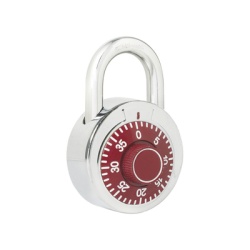 LOCK SYS-L26-S50-RJB Candado de Combinacion / Medida 50 mm/ Nivel de Seguridad 3 / Combinacion de Disco / Color Rojo.