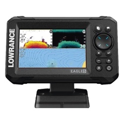 LOWRANCE 000-16310-001 Eagle-5 ecosonda en pantalla horizontal IPS de 5 pulgadas incluye transductor skimmer 50/200 kHz