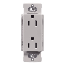 LUTRON ELECTRONICS CAR15GRS Contacto duplex de pared 15 A / 125 V linea Claro para instalaciones residenciales y comerciales