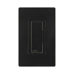LUTRON ELECTRONICS MACL153MBL Atenuador de pared Maestro C?L para LED y CFL regulables de hasta 150 W o incandescente/halogeno de 600 W 120 V unipolar 3 vias o multilocalizacion color negro