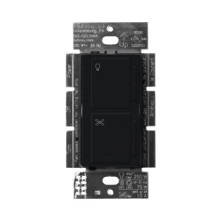 LUTRON ELECTRONICS MACLLFQBL Control de ventilador y regulador de intensidad para LED